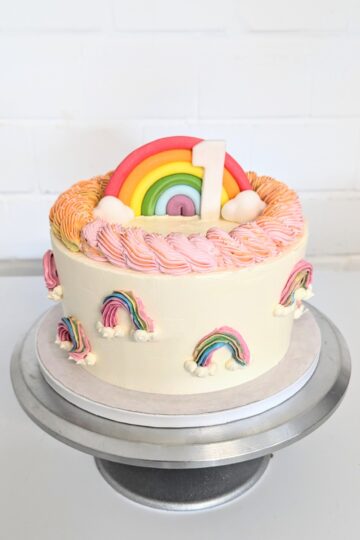 regenbogen birthday cake